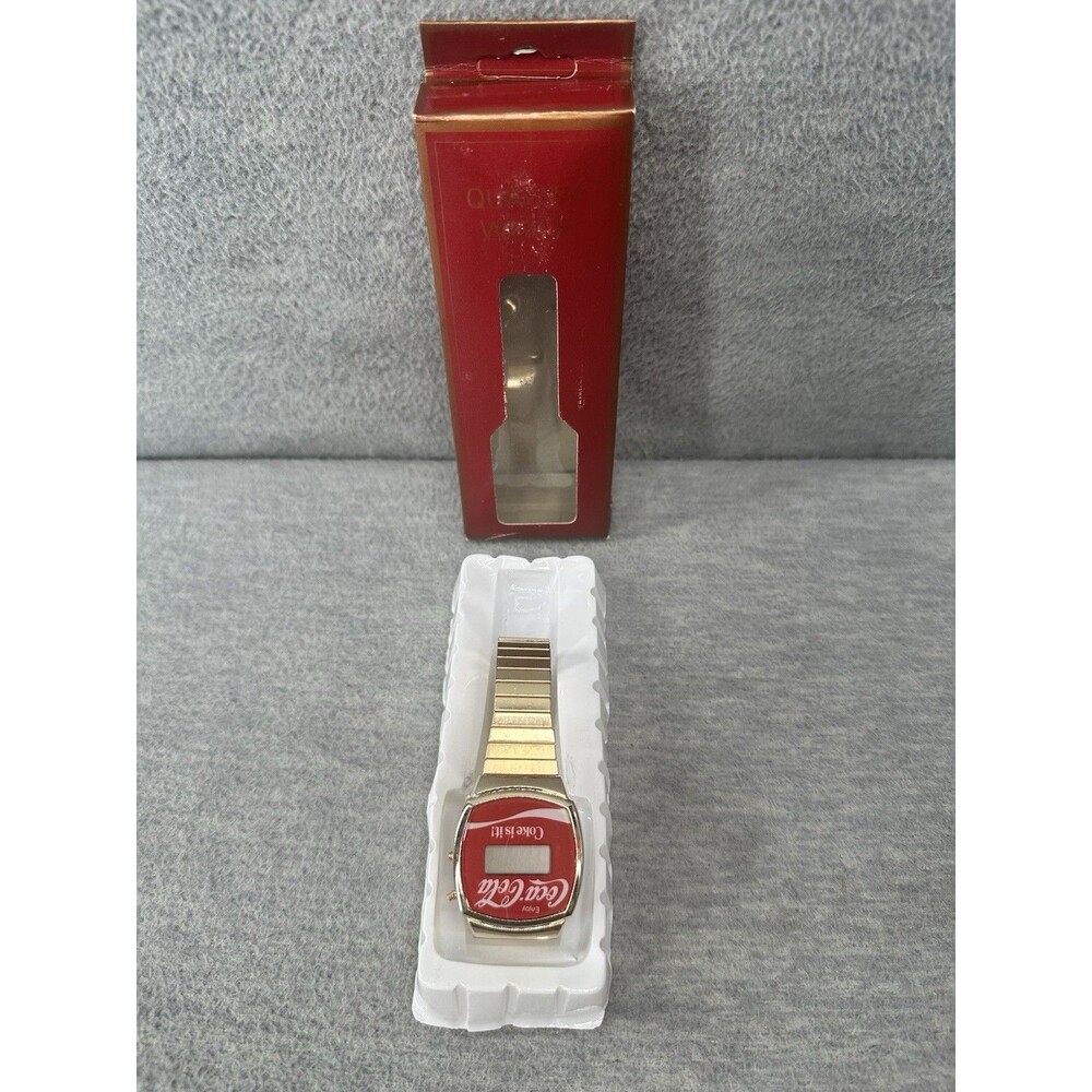 COCA-COLA COKE IT IS Vintage Advertising Digital Watch NOS